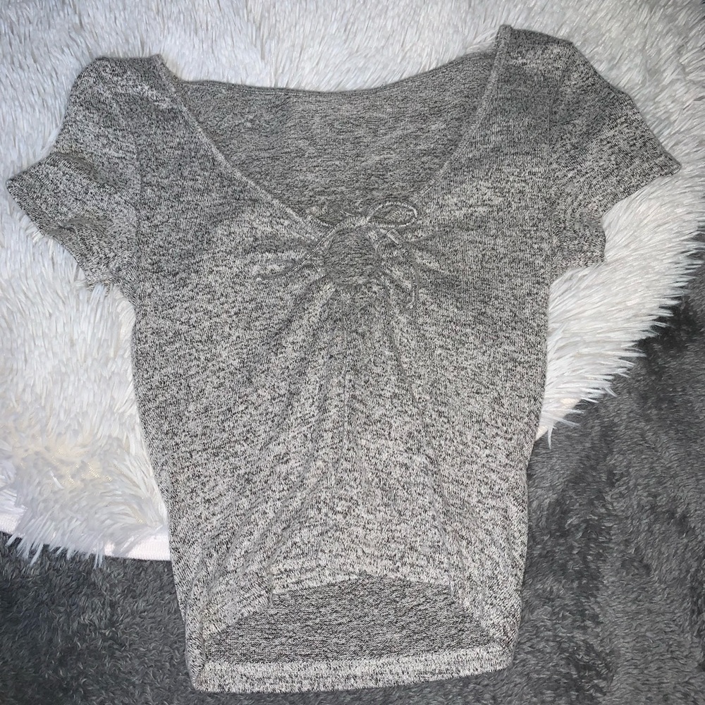 pacsun cropped tie top